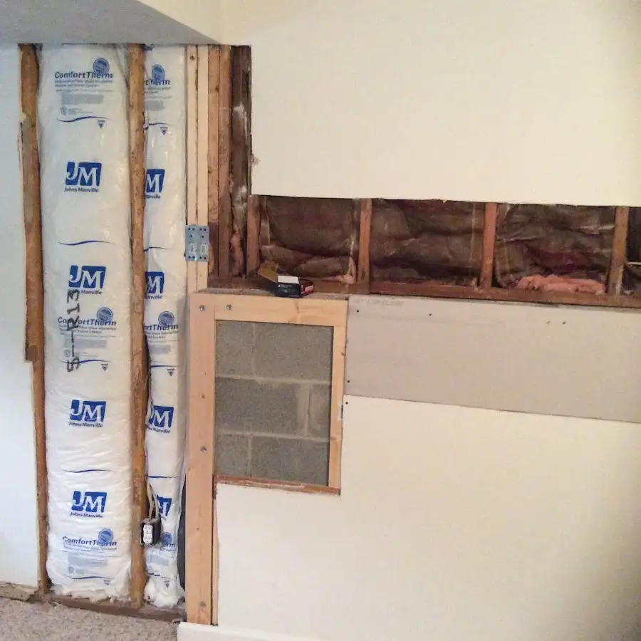 Wall insulation replacement during Structural Drying in Hempstead